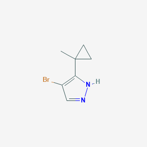 4-bromo-3-(1-methylcyclopropyl)-1H-pyrazole图片