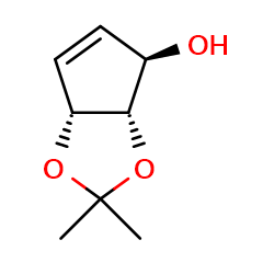 (3aS,4R,6aR)-2,2-dimethyl-2H,3aH,4H,6aH-cyclopenta[d][1,3]dioxol-4-ol图片