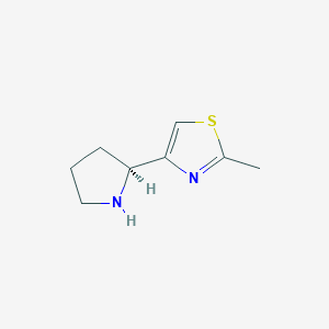 2-methyl-4-[(2S)-pyrrolidin-2-yl]-1,3-thiazole图片