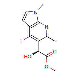 methyl(2S)-2-hydroxy-2-{4-iodo-1,6-dimethyl-1H-pyrrolo[2,3-b]pyridin-5-yl}acetate图片