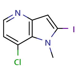 7-chloro-2-iodo-1-methyl-1H-pyrrolo[3,2-b]pyridine图片
