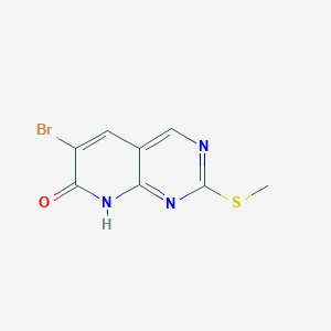6-bromo-2-(methylsulfanyl)-7H,8H-pyrido[2,3-d]pyrimidin-7-one图片