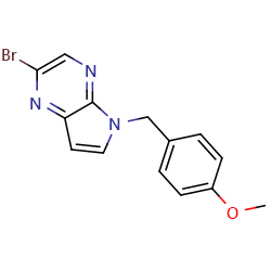 2-bromo-5-[(4-methoxyphenyl)methyl]-5H-pyrrolo[2,3-b]pyrazine图片