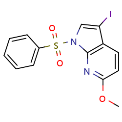 1-(benzenesulfonyl)-3-iodo-6-methoxy-1H-pyrrolo[2,3-b]pyridine图片