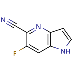 6-fluoro-1H-pyrrolo[3,2-b]pyridine-5-carbonitrile图片