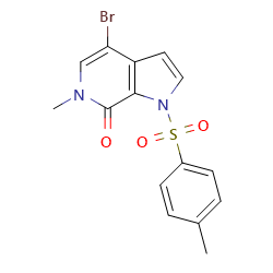 4-bromo-6-methyl-1-(4-methylbenzenesulfonyl)-1H,6H,7H-pyrrolo[2,3-c]pyridin-7-one图片