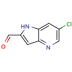 6-chloro-1H-pyrrolo[3,2-b]pyridine-2-carbaldehyde图片