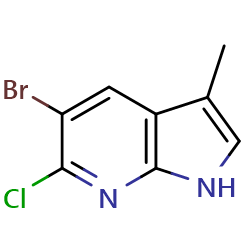5-bromo-6-chloro-3-methyl-1H-pyrrolo[2,3-b]pyridine图片