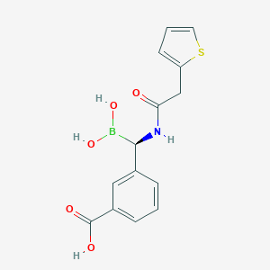 3-{(R)-(Dihydroxyboryl)[(2-thienylacetyl)amino]methyl}benzoic acid图片
