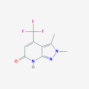 2,3-dimethyl-4-(trifluoromethyl)-2,7-dihydro-6H-pyrazolo[3,4-b]pyridin-6-one图片