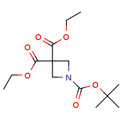 1-tert-butyl3,3-diethylazetidine-1,3,3-tricarboxylate图片
