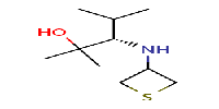 (3S)-2,4-dimethyl-3-[(thietan-3-yl)amino]pentan-2-ol图片