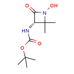 tert-butylN-[(3S)-1-hydroxy-2,2-dimethyl-4-oxoazetidin-3-yl]carbamate图片