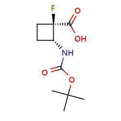 (1R,2R)-1-Fluoro-2-[(2-methylpropan-2-yl)oxycarbonylamino]cyclobutane-1-carboxylicacid图片