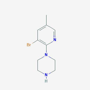 1-(3-Bromo-5-methylpyridin-2-yl)piperazine图片