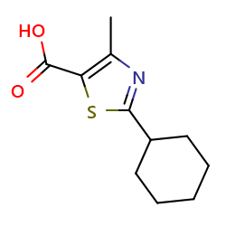 2-cyclohexyl-4-methyl-1,3-thiazole-5-carboxylicacid图片