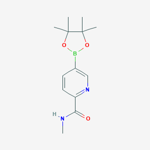 N-Methyl-5-(4,4,5,5-tetramethyl-1,3,2-dioxaborolan-2-yl)picolinamide图片