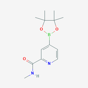 N-methyl-4-(4,4,5,5-tetramethyl-1,3,2-dioxaborolan-2-yl)picolinamide图片