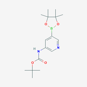 tert-butyl(5-(4,4,5,5-tetramethyl-1,3,2-dioxaborolan-2-yl)pyridin-3-yl)carbamate图片