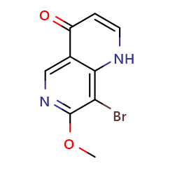 8-bromo-7-methoxy-1,4-dihydro-1,6-naphthyridin-4-one图片