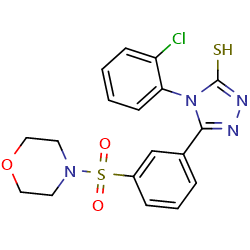 4-(2-chlorophenyl)-5-[3-(morpholine-4-sulfonyl)phenyl]-4H-1,2,4-triazole-3-thiol图片