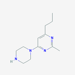 2-Methyl-4-piperazin-1-yl-6-propylpyrimidine图片
