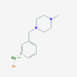 3-[(4-Methylpiperazino)methyl]phenylmagnesium Bromide,0,25 M in 2-MeTHF图片