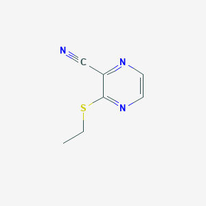 3-(ethylsulfanyl)pyrazine-2-carbonitrile图片