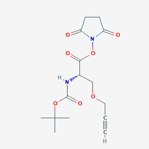 L-Serine,N-[(1,1-dimethylethoxy)carbonyl]-O-2-propyn-1-yl-,2,5-dioxo-1-pyrrolidinyl ester图片