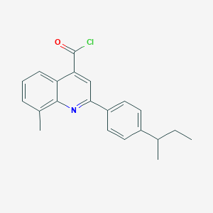 2-(4-sec-butylphenyl)-8-methylquinoline-4-carbonyl chloride图片