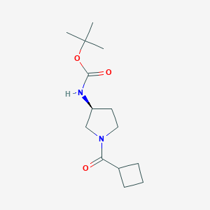 (S)-tert-Butyl 1-(cyclobutanecarbonyl)pyrrolidin-3-ylcarbamate图片