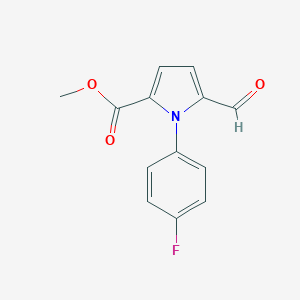 Methyl 1-(4-Fluorophenyl)-5-Formyl-1H-Pyrrole-2-Carboxylate图片