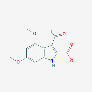 methyl 3-formyl-4,6-dimethoxy-1H-indole-2-carboxylate图片