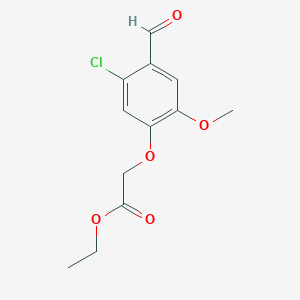 ethyl(5-chloro-4-formyl-2-methoxyphenoxy)acetate图片