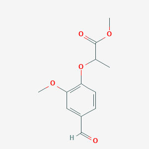 methyl 2-(4-formyl-2-methoxyphenoxy)propanoate图片