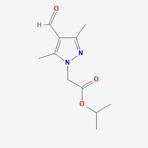 propan-2-yl 2-(4-formyl-3,5-dimethyl-1H-pyrazol-1-yl)acetate图片