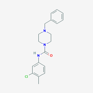 N-(3-Chloro-4-methylphenyl)(4-benzylpiperazinyl)formamide图片