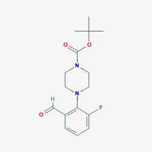 tert-Butyl 4-(3-Fluoro-2-formylphenyl)piperazine-1-carboxylate图片