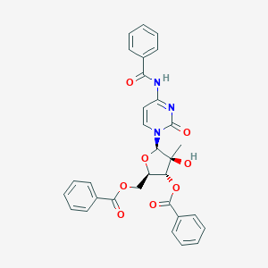 (2R,3R,4S,5R)-5-(4-benzamido-2-oxopyrimidin-1(2H)-yl)-2-((benzoyloxy)methyl)-4-hydroxy-4-methyltetrahydrofuran-3-yl benzoate图片