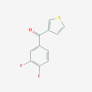 3-(3,4-Difluorobenzoyl)thiophene图片