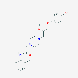 N-(2,6-Dimethylphenyl)-4-[2-hydroxy-3-(4-methoxyphenoxy)propyl]-1-piperazineacetamide图片