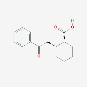 cis-2-(2-Oxo-2-phenylethyl)cyclohexane-1-carboxylic acid图片