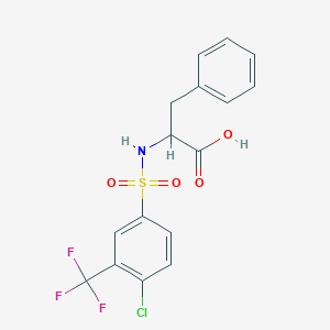 ((4-Chloro-3-(trifluoromethyl)phenyl)sulfonyl)phenylalanine图片