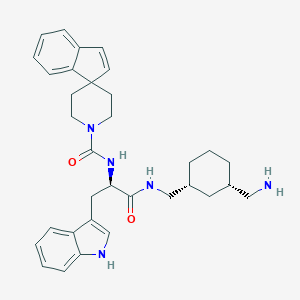 N-?[(1R)?-?2-?[[[3-?(Aminomethyl)?cyclohexyl]?methyl]?amino]?-?1-?(1H-?indol-?3-?ylmethyl)?-?2-?oxoethyl]?-spiro[1H-?indene-?1,?4'-?piperidine]?-?1'-?carboxamide图片