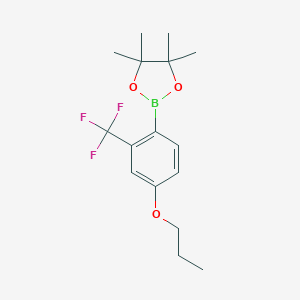4-Propoxy-2-(trifluoromethyl)phenylboronic acid pinacol ester图片