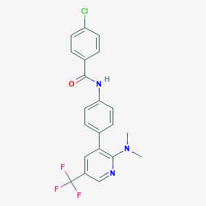 4-Chloro-N-[4-(2-dimethylamino-5-trifluoromethyl-pyridin-3-yl)-phenyl]-benzamide图片