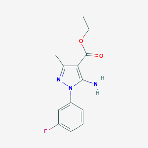 Ethyl 5-amino-1-(3-fluorophenyl)-3-methyl-1H-pyrazole-4-carboxylate图片