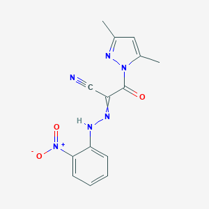3-(3,5-Dimethyl-1H-pyrazol-1-yl)-2-[(Z)-2-(2-nitrophenyl)hydrazono]-3-oxopropanenitrile图片