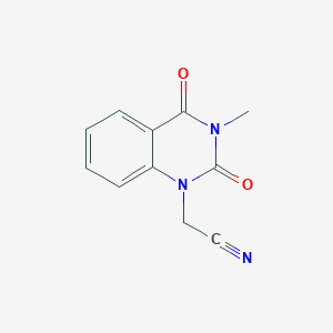 (3-methyl-2,4-dioxo-3,4-dihydroquinazolin-1(2H)-yl)acetonitrile图片