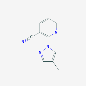 2-(4-methyl-1H-pyrazol-1-yl)nicotinonitrile图片